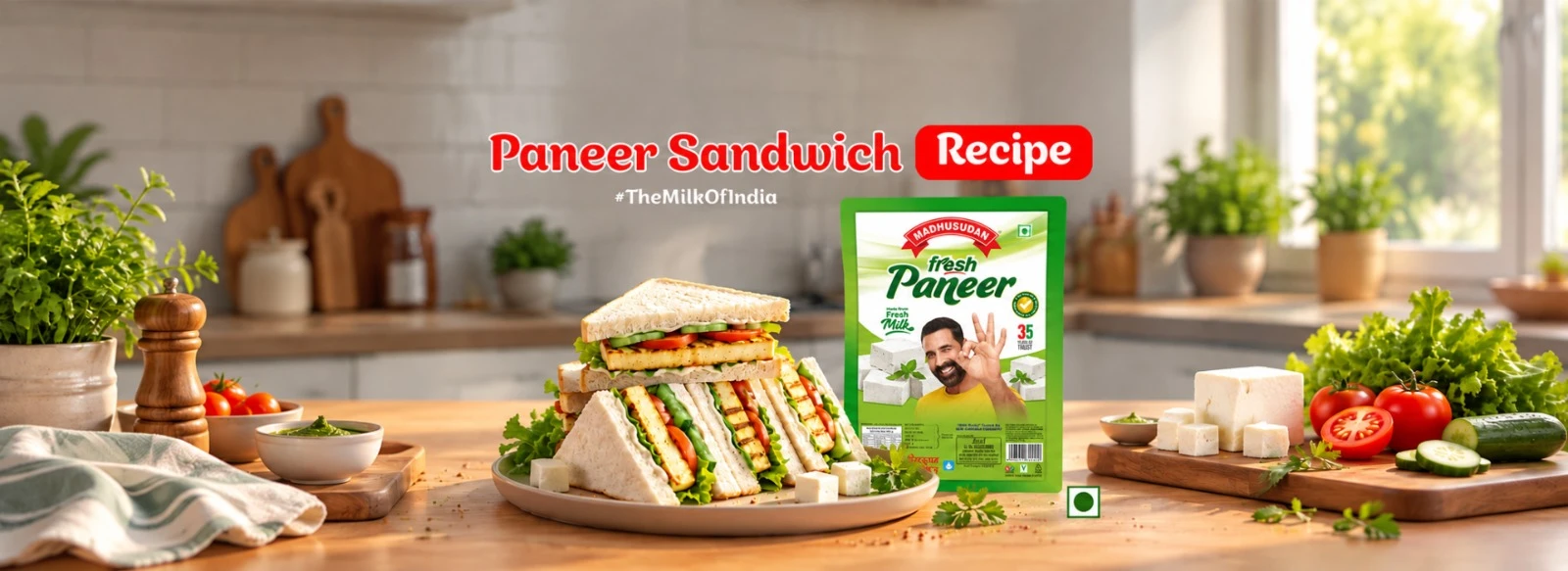 Paneer Sandwich Recipe